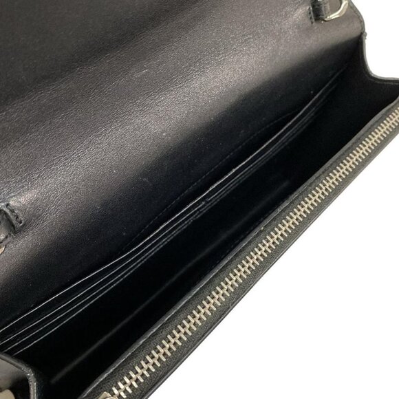 Saint Laurent Paris Wallet Classic Kate Black Blue Multi Lame Star Black X - Picture 4 of 13